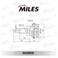 Шрус граната MILES GA20618 4Y N64 1420603282 - Изображение 3