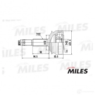 Шрус граната MILES GA20587 1420603990 6R 5EU