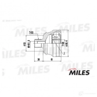 Шрус граната MILES 1420603988 GA20571 VT PLE - Изображение 3