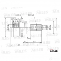 Шрус граната MILES 8CUC D 1420603981 GA20564 - Изображение 3