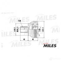 Шрус граната MILES GA20518 1420602569 7RU 0N - Изображение 3