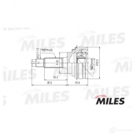 Шрус граната MILES 1420603932 GA20497 F4AL SL - Изображение 3