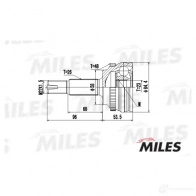 Шрус граната MILES GA20473 1420598932 GB7X M38 - Изображение 3