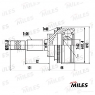 Шрус граната MILES GA20462 1420603917 UENV3 I - Изображение 3