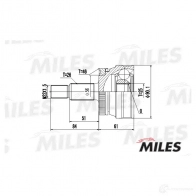 Шрус граната MILES GA20410 MUXXL KP 1420603874 - Изображение 3