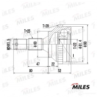 Шрус граната MILES 1420603852 RV 6WTM GA20384 - Изображение 3