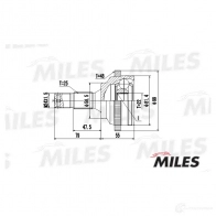 Шрус граната MILES 1420603844 T2 LDIQ GA20374 - Изображение 3