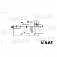 Шрус граната MILES 1420602507 0D3C M71 GA20367 - Изображение 3
