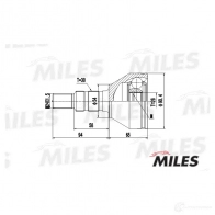 Шрус граната MILES GA20351 1420600393 FA68R I - Изображение 3