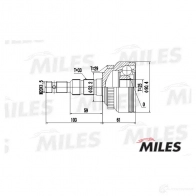 Шрус граната MILES G8 5KPL 1420602550 GA20352 - Изображение 3