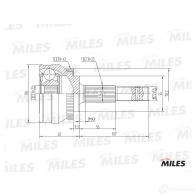 Шрус граната MILES GA20336 1420603231 ND HYWWV - Изображение 3