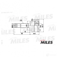 Шрус граната MILES 1420602534 IR 9BE GA20313 - Изображение 3