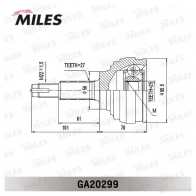Шрус граната MILES M YJDDCC GA20299 1420603798 - Изображение 3
