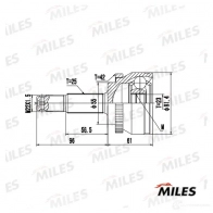 Шрус граната MILES 1420598974 88 XFP GA20286 - Изображение 3