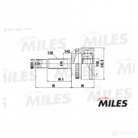 Шрус граната MILES 1420603771 GA20258 3F9 M7 - Изображение 3