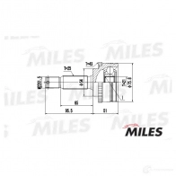 Шрус граната MILES GA20257 TKWO3 YN 1420603770 - Изображение 3