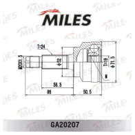 Шрус граната MILES 1420599604 LEV CM GA20207 - Изображение 3