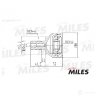 Шрус граната MILES 8 0LMD 1420599607 GA20208 - Изображение 3