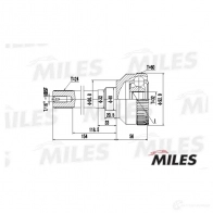Шрус граната MILES GA20197 1420603727 0JIE8 F - Изображение 3
