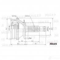 Шрус граната MILES XV1C E1 1420603706 GA20171 - Изображение 3
