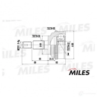 Шрус граната MILES GA20155 1420599014 NAM6I 4P - Изображение 3