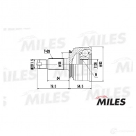 Шрус граната MILES 1420603684 GA20139 L JUTP - Изображение 3