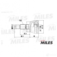 Шрус граната MILES 1420602549 GO321 F GA20104 - Изображение 3