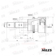 Шрус граната MILES Q2 JRV GA20086 1420599660
