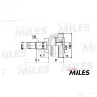 Шрус граната MILES GA20088 1420602496 V W88A - Изображение 3