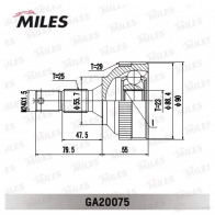 Шрус граната MILES G 7ZKJL3 GA20075 1420603640 - Изображение 3