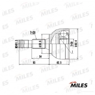 Шрус граната MILES MVKI 41 1420603634 GA20065 - Изображение 3