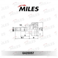 Шрус граната MILES GA20057 1420603628 F 6QEI - Изображение 3