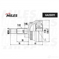 Шрус граната MILES 1420603605 D GPRDME GA20011