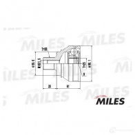 Шрус граната MILES 1420603601 6CA RER GA20002 - Изображение 3