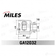 Шрус граната MILES GA12032 1436968285 GCG TE9 - Изображение 3