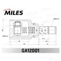 Шрус граната MILES 6P9 6WJ1 GA12001 1436968261 - Изображение 3