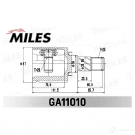 Шрус граната MILES MF2 3ET 1436968240 GA11010 - Изображение 3