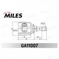 Шрус граната MILES 3V 4DS GA11007 1436968237