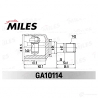 Шрус граната MILES 6DDJTI X 1436968226 GA10114 - Изображение 3