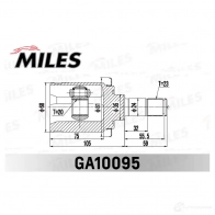 Шрус граната MILES GA10095 1436968210 KD2UT 9 - Изображение 3