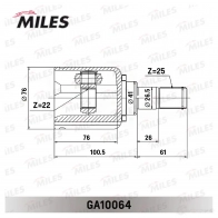 Шрус граната MILES GA10064 C 1HFSWV 1420598866 - Изображение 3