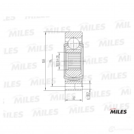 Шрус граната MILES B6PD C 1420603589 GA10040 - Изображение 3