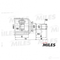 Шрус граната MILES GA10029 H7 E0P8 1420598938 - Изображение 3