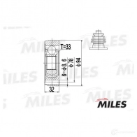 Шрус граната MILES GA10004 1420603566 A8M GZZ - Изображение 3
