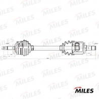 Приводной вал MILES GC01170 1420677774 I9J5 S0 - Изображение 3