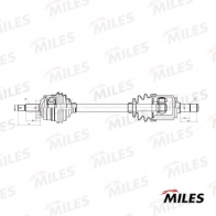 Приводной вал MILES GC02170 1420676839 8STX 5R - Изображение 1