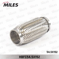 Гофра глушителя MILES 1420602437 HBFC54.5X152 3XOIV 9K