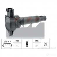 Катушка зажигания KW 470503 FACET 9.6403 EPS 1.970.503 3301264