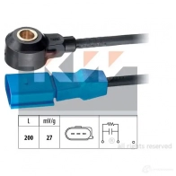 Датчик детонации KW 457179 EPS 1.957.179 FACET 9.3179 3300996