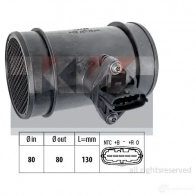 Расходомер воздуха KW 491495 FACET 10.1495 EPS 1.991.495 3301386